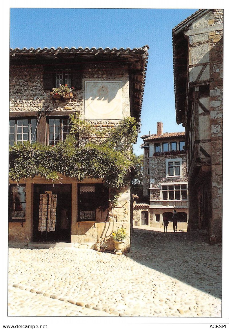Cite Medievale De PEROUGES Cadran Solaire Et Maison Messimy Manoir De L Hostellerie 16(scan Recto-verso) MA601 - Pérouges