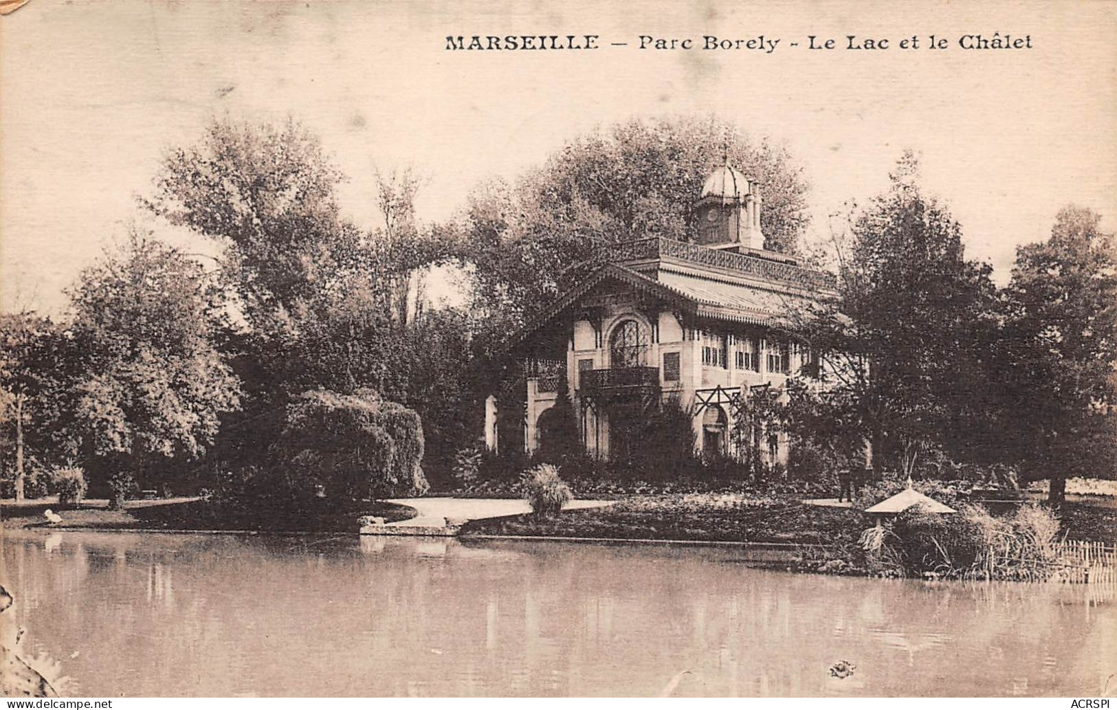 MARSEILLE Parc Borely Le Lac Et Le Chalet  17 (scan Recto Verso)MA628BIS - Parks, Gärten