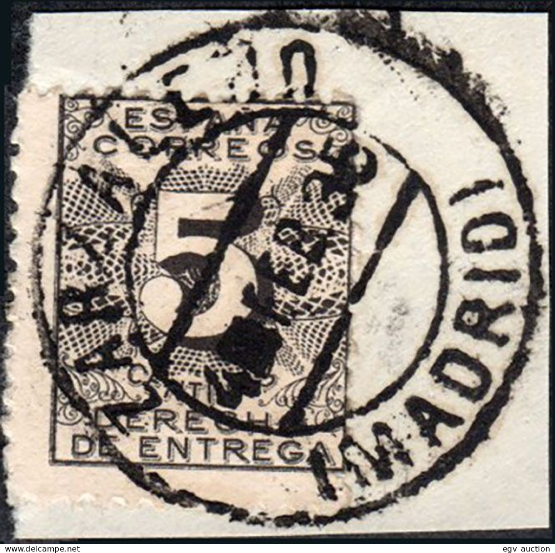 Madrid - Edi O 592 - Fragmento Mat "Zarzalejo 04/02/35" - Used Stamps