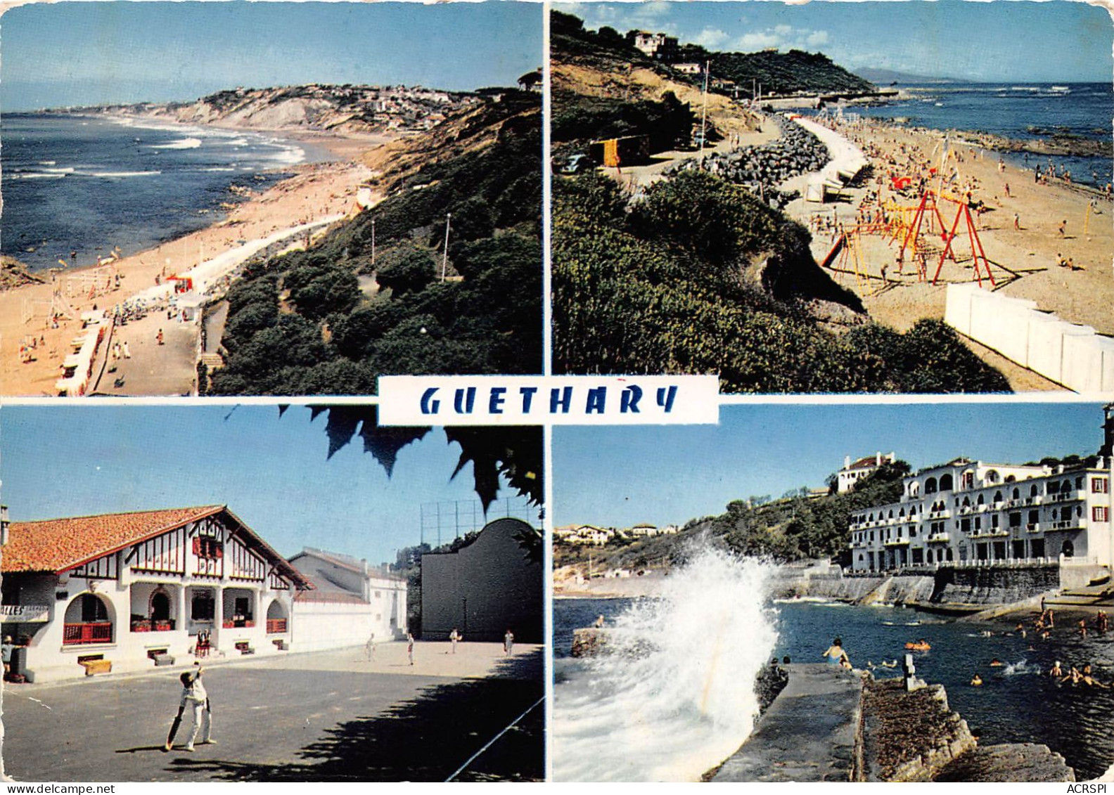 GUETHARY  Vue Vers Bidart La Plage Le Fronton Le Casino 20(scan Recto-verso) MA648 - Guethary