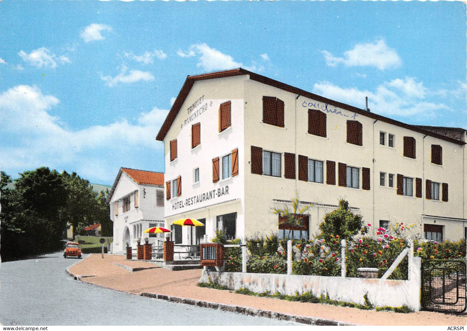 Le Pays Basque Et Ses Specialites ASCAIN Hotel Restaurant TRINQUET RAMUNTCHO 19(scan Recto-verso) MA669 - Ascain