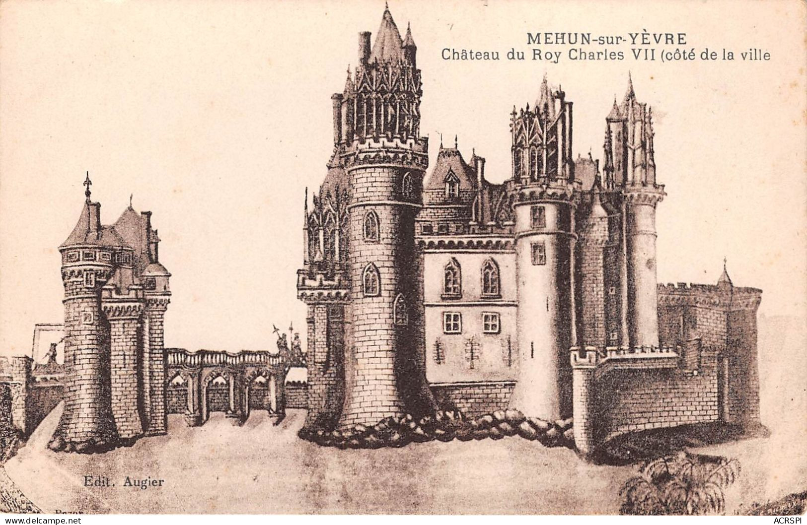 MEHUN SUR YEVRE Chateau Du Roy Charles VII Cote De La Ville 7(scan Recto-verso) MA660 - Mehun-sur-Yèvre