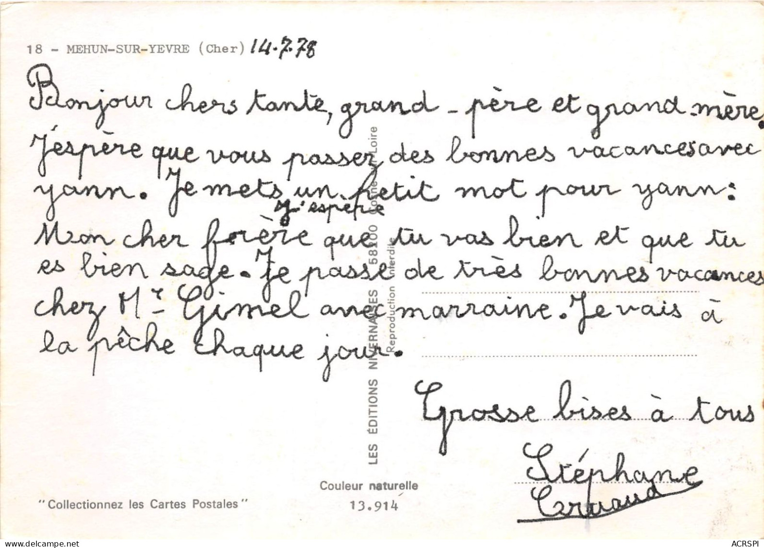 MEHUN SUR YEVRE 18(scan Recto-verso) MA660 - Mehun-sur-Yèvre