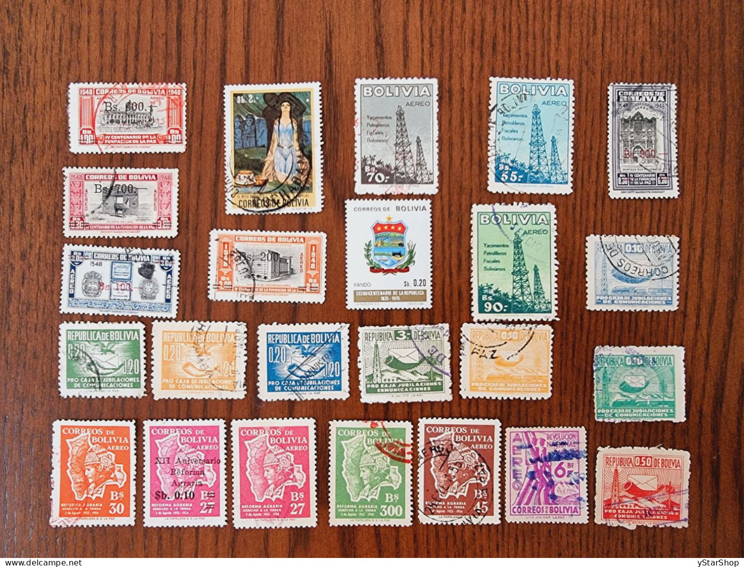 Bolivia Stamps Lot - Used - Various Themes - Bolivia