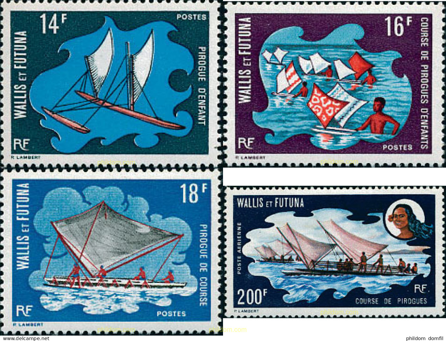 53176 MNH WALLIS Y FUTUNA 1972 REGATA DE PIRAGUAS - Nuevos