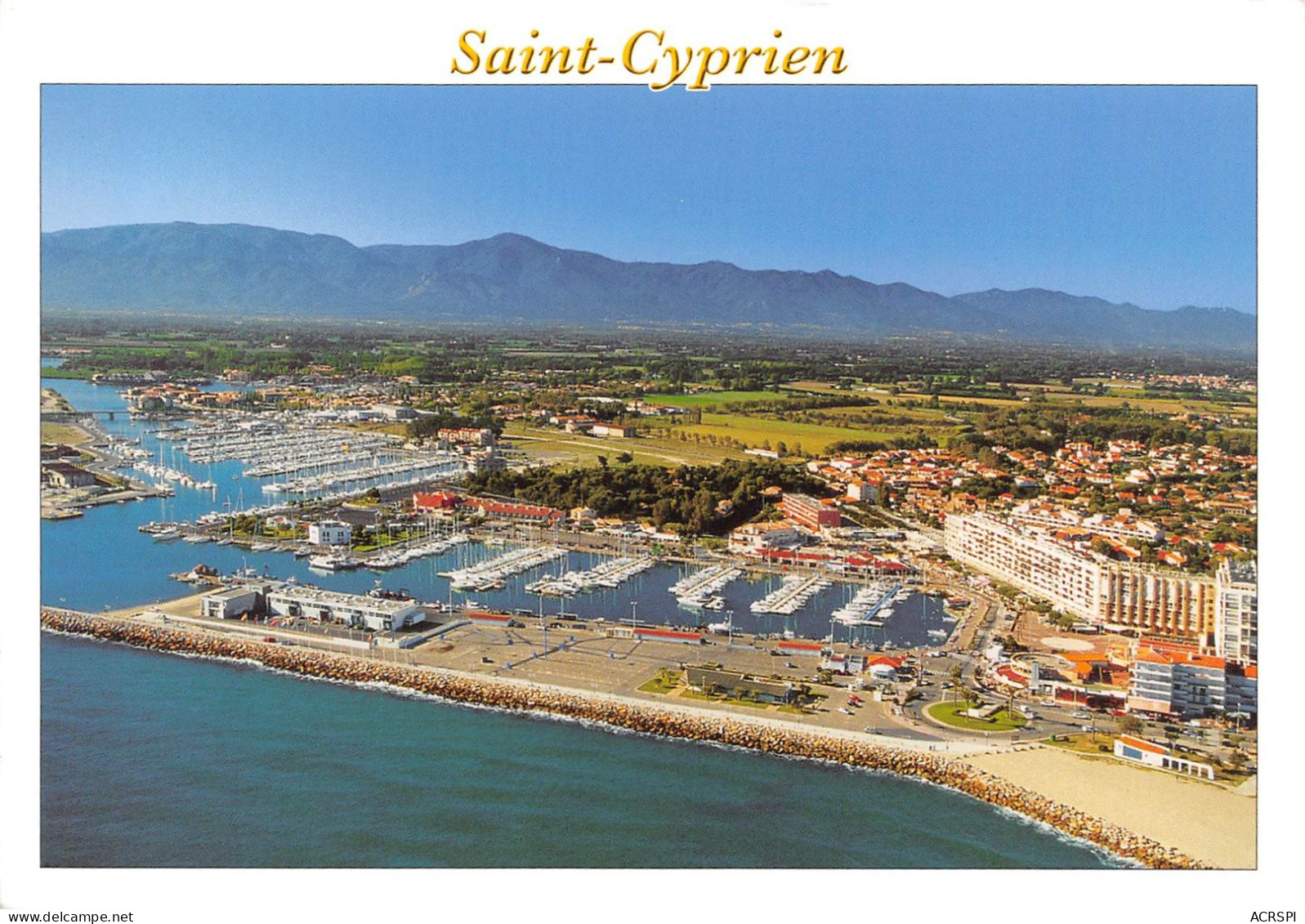 SAINT CYPRIEN Vue Aerienne De La Station De La Cote Catalane 12(scan Recto-verso) MA697 - Saint Cyprien