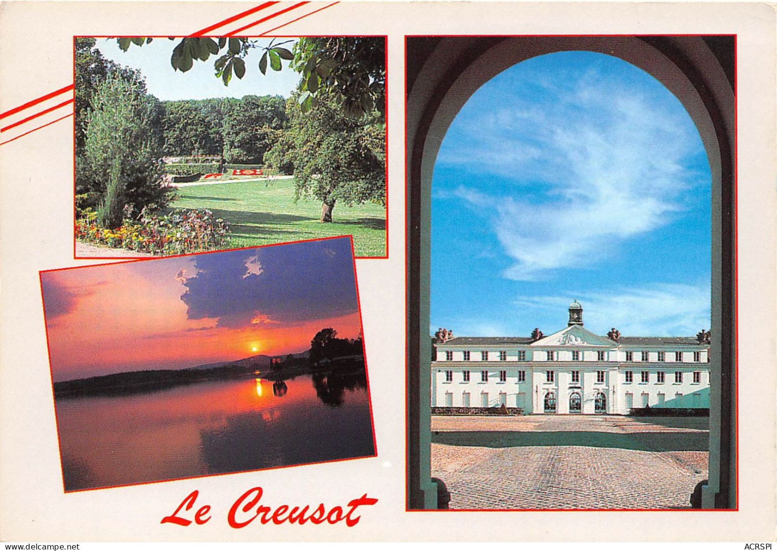 LE CREUSOT Ville Verte Une Grande Industrie Une Grande Dynastie Schneider 24(scan Recto-verso) MA696 - Le Creusot