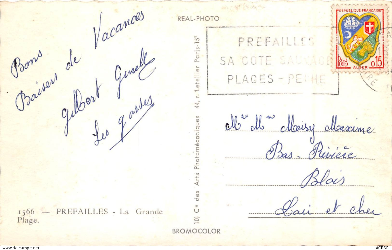 PREFAILLES La Grande 29(scan Recto-verso) MA691 - Préfailles