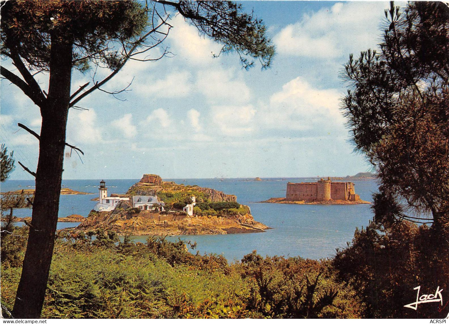 CARANTEC  L Ile Louet Et  Le Chateau Du Taureau 34(scan Recto-verso)MA689 - Carantec