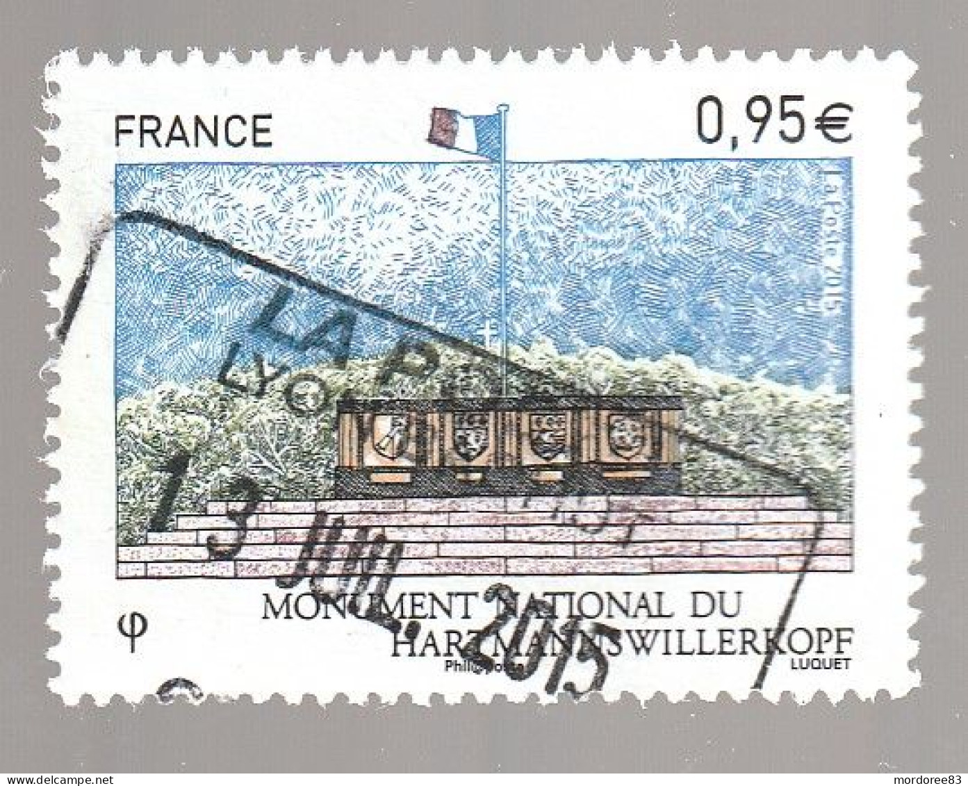 FRANCE 2015 MONUMENT NATIONAL DU HARTMANNSWILLERKOPF OBLITERE YT 4966 - Oblitérés