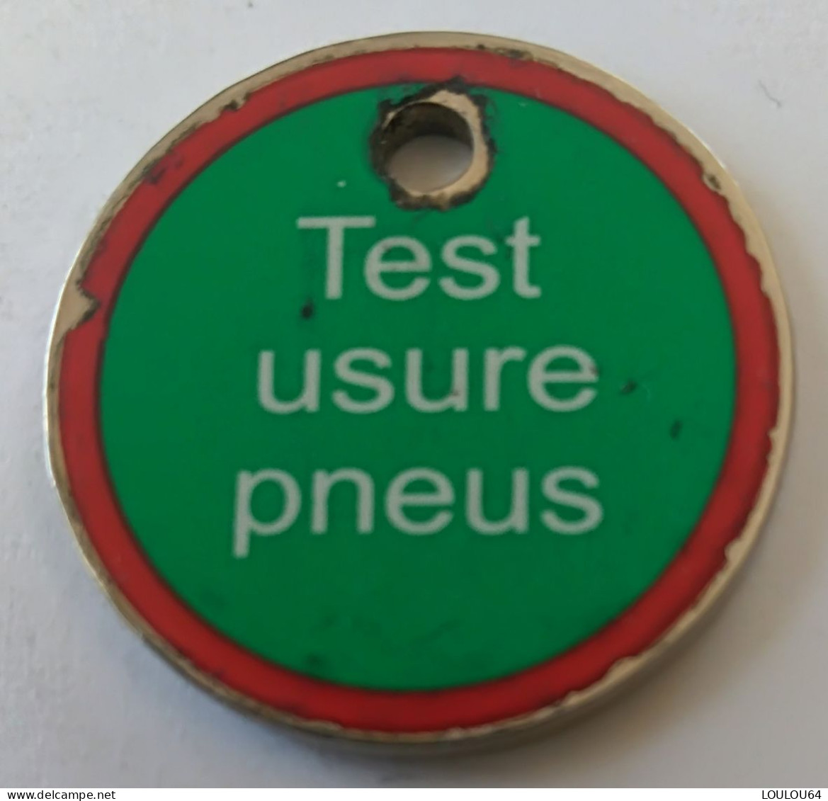 Jeton De Caddie - Automobile - Test Usure Pneus - En Métal - - Trolley Token/Shopping Trolley Chip