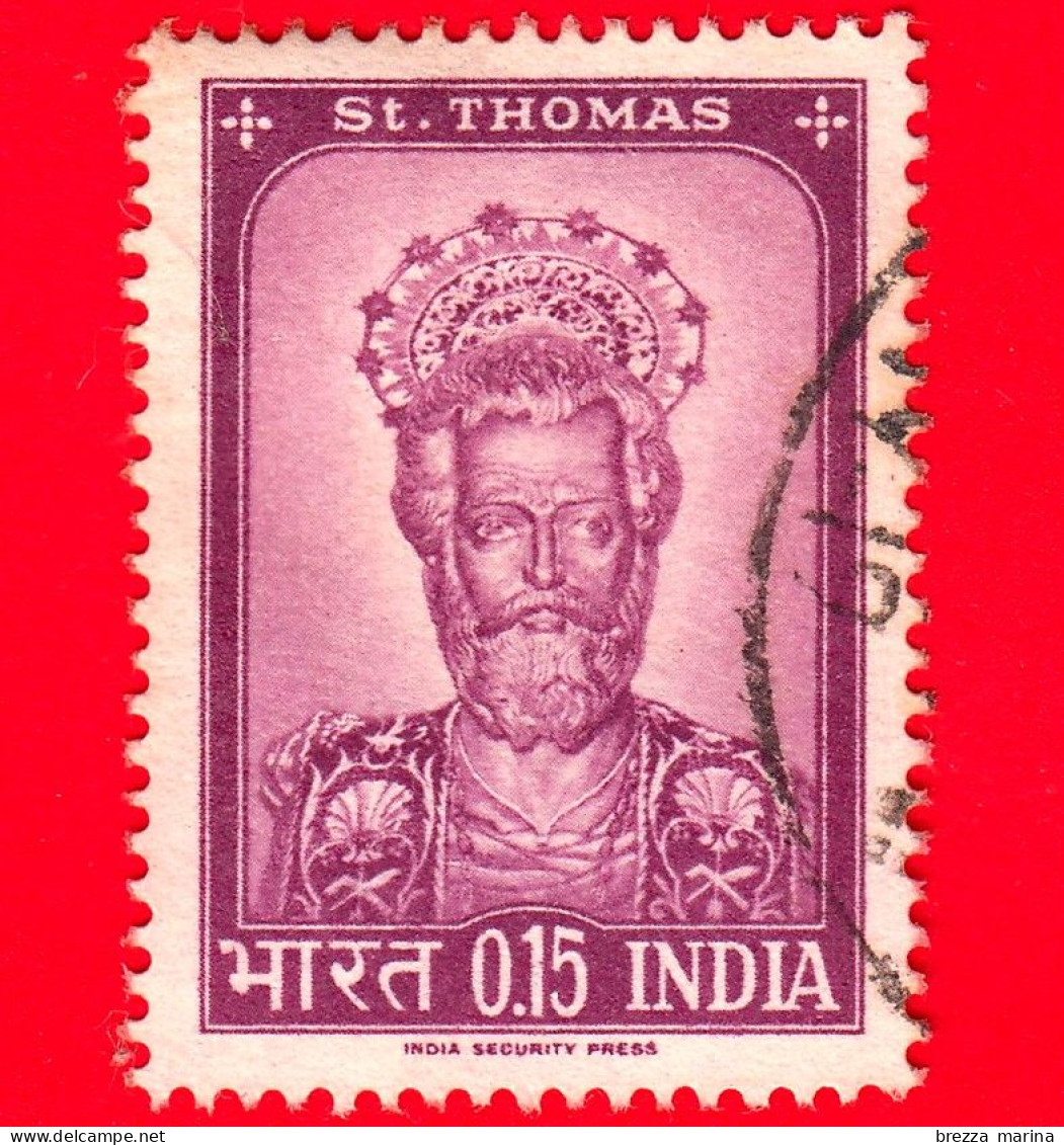 INDIA - Usato - 1964 - Statua Di S. Tommaso (Cattedrale Di Ortona, Chieti) - St. Thomas, Apostle Ortona Cathedral - 0.15 - Usados