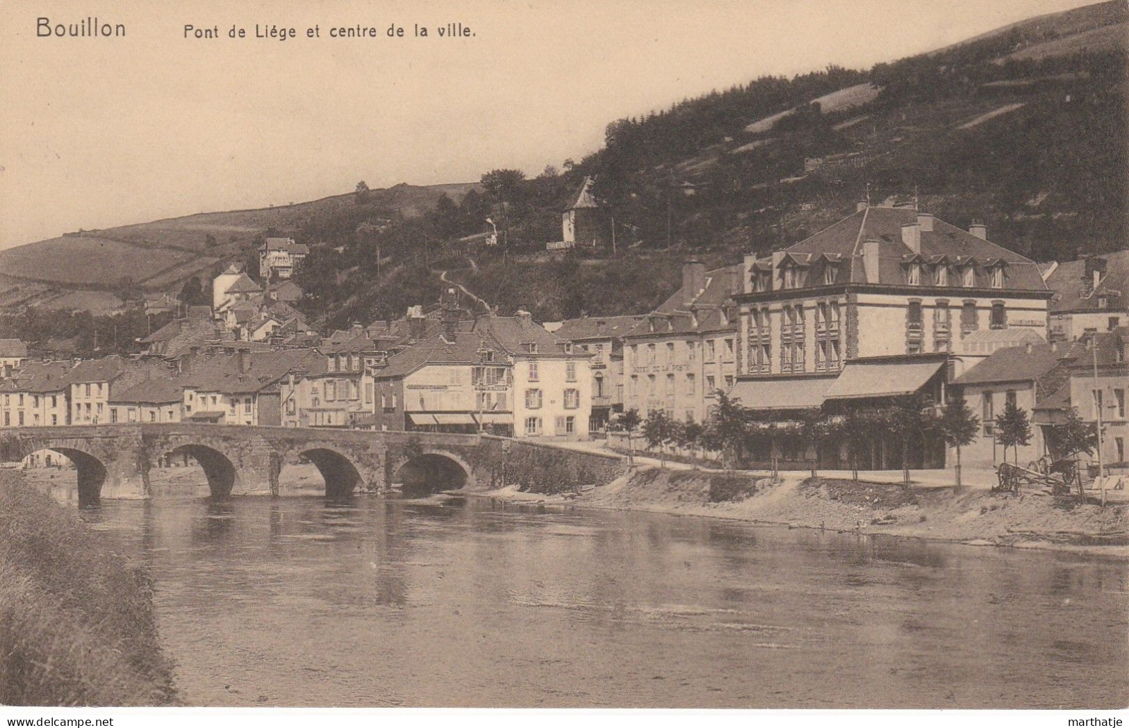 Bouillon - Pont De Liége Et Centre De La Ville - Bouillon