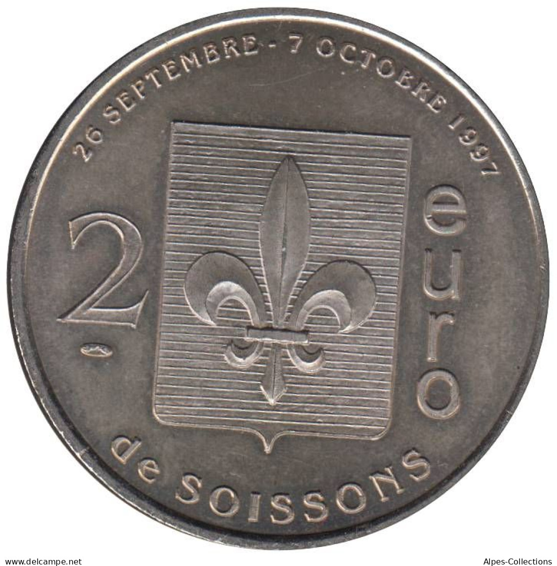 SOISSONS - EU0020.1 - 2 EURO DES VILLES - Réf: T392 - 1997 - Euro Van De Steden