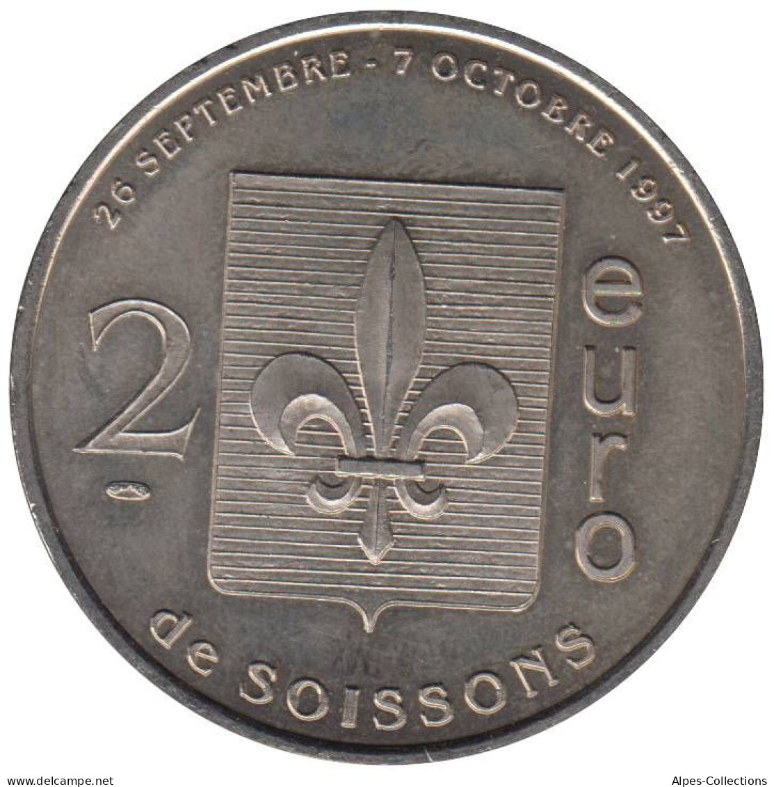 SOISSONS - EU0020.2 - 2 EURO DES VILLES - Réf: T392 - 1997 - Euro Van De Steden