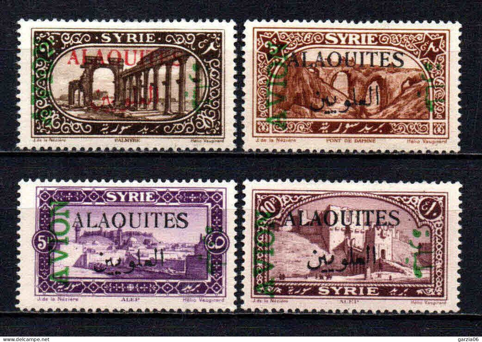 Alaouites- 1926 -  Tb Avec Surch Avion  - PA 5 à 8 -  Neuf *  - MLH - Ongebruikt