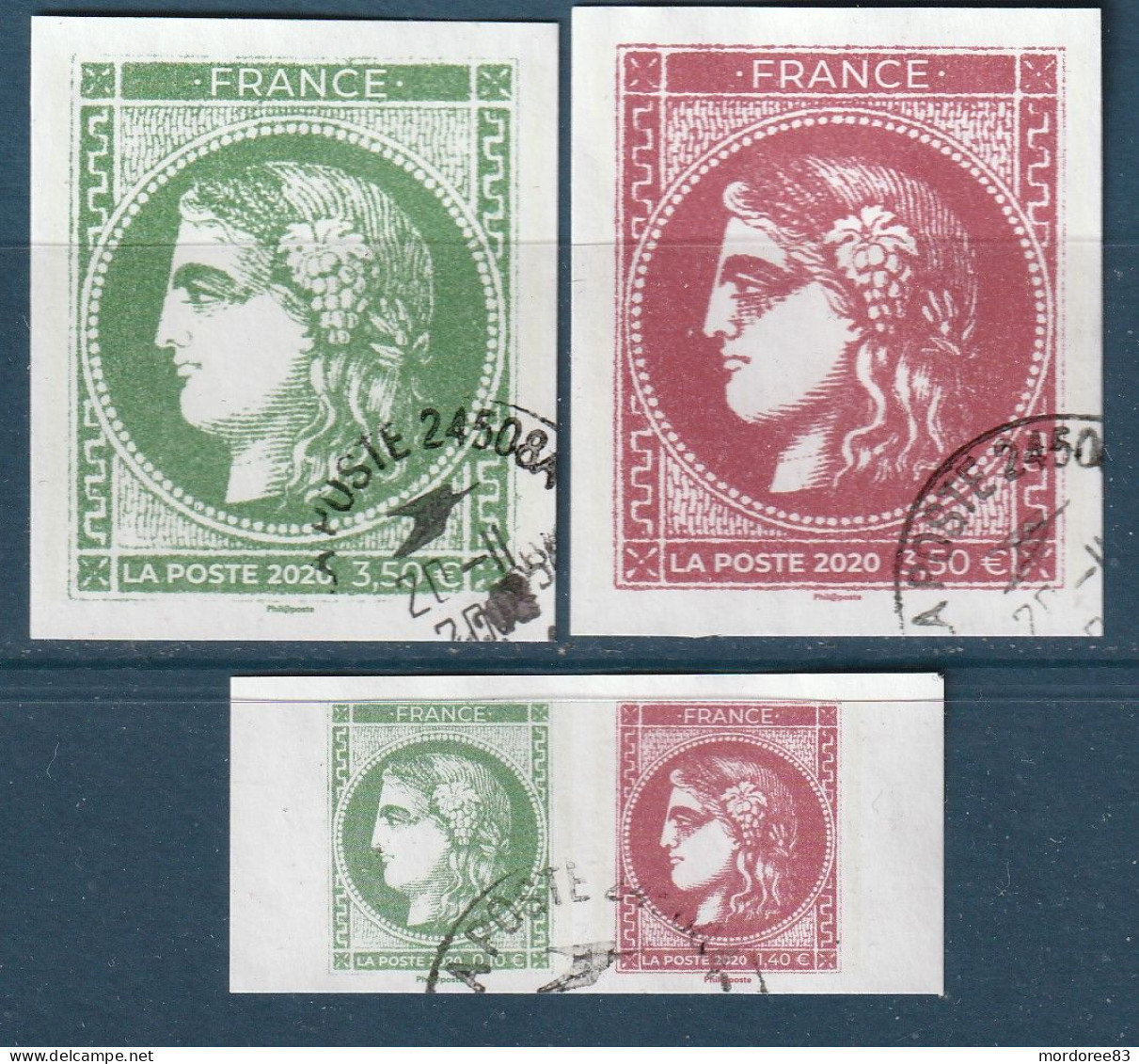 FRANCE 2020 ISSU DU CARNET CERES DE BORDEAUX 5450 A 5453 OBLITERE - Used Stamps