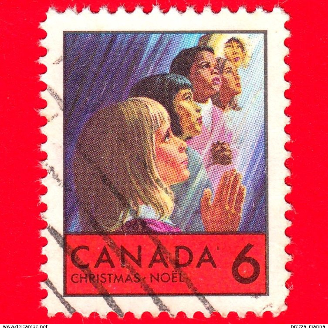 CANADA - Usato - 1969 - Natale - Christmas - Bambini Del Mondo In Preghiera - 6 - Used Stamps