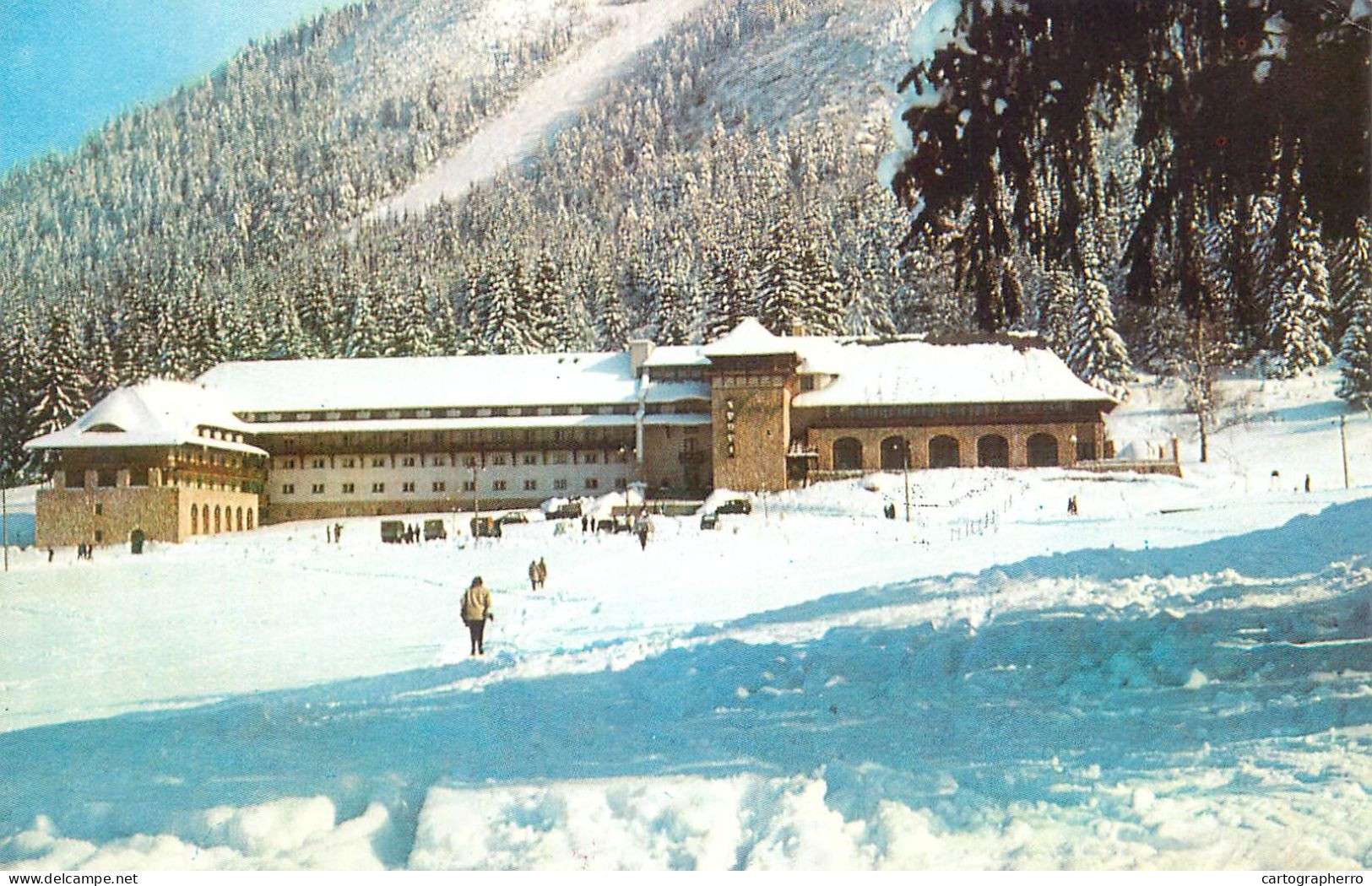 Postcard Romania Poiana Brasov Hotel Sport 1968 - Rumänien