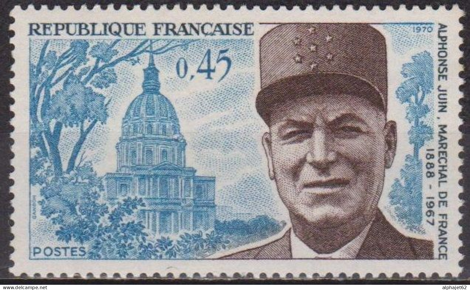 Maréchal Juin - FRANCE - Chapelle Des Invalides - N° 1630 ** - 1970 - Nuevos