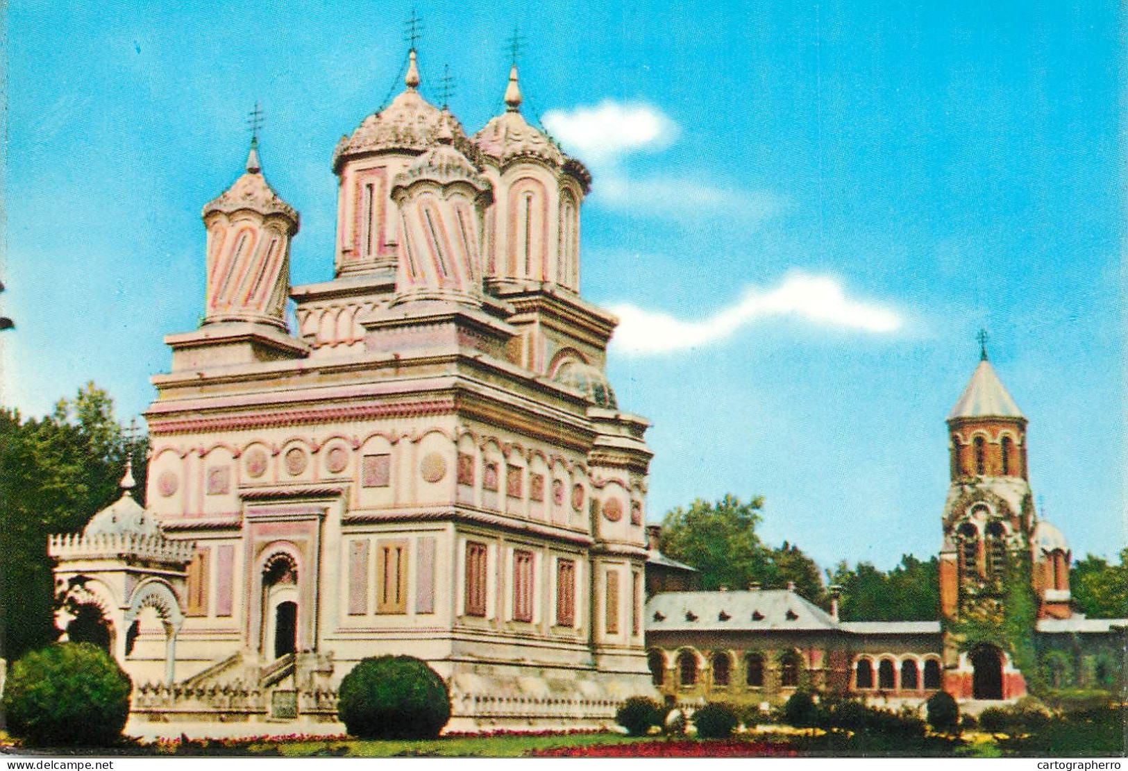 Postcard Romania Manastirea Curtea De Arges - Rumänien