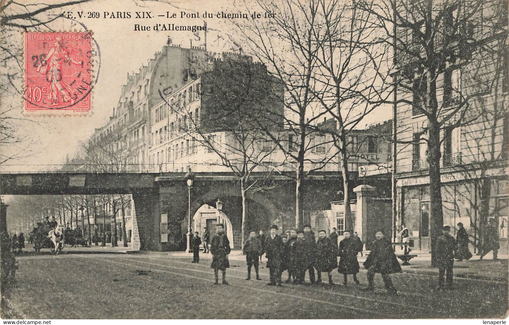 D6491 PARIS XIX Le Pont Du Chemin De Fer Rue D'Allemagne - Arrondissement: 19