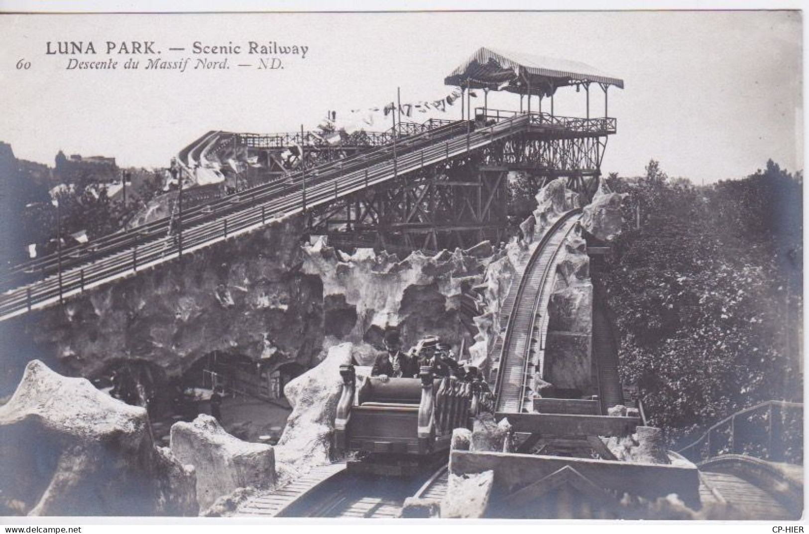 75 - PARIS - FETE FORAINE LUNA PARK - SCENIC RAILWAY - MANEGE  GRAND HUIT 8 - DESCENTE DU MASSIF NORD - Andere & Zonder Classificatie