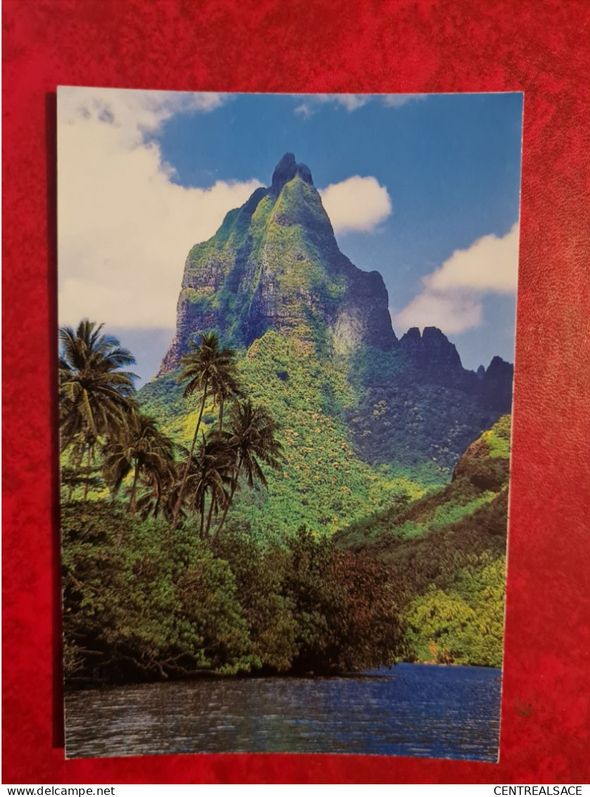 CARTE POLYNESIE MONT MOUARA OPUNOHU BAY MOOREA - Polynésie Française