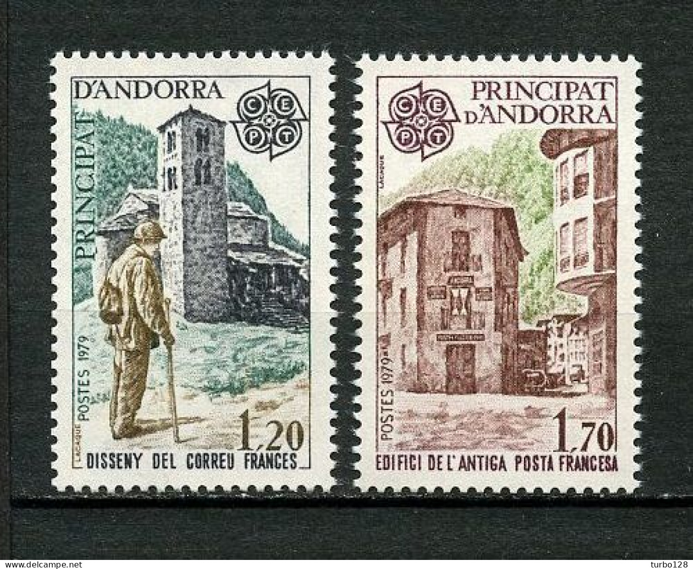 ANDORRE 1979 N° 276/277 **  Neufs MNH Superbes  C 12 € EUROPA Histoire Postale Facteur Des Postes Bureau De Poste - Neufs