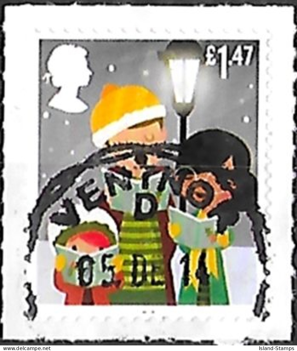 2014 Christmas £1.47 Used HRD2-B - Gebruikt