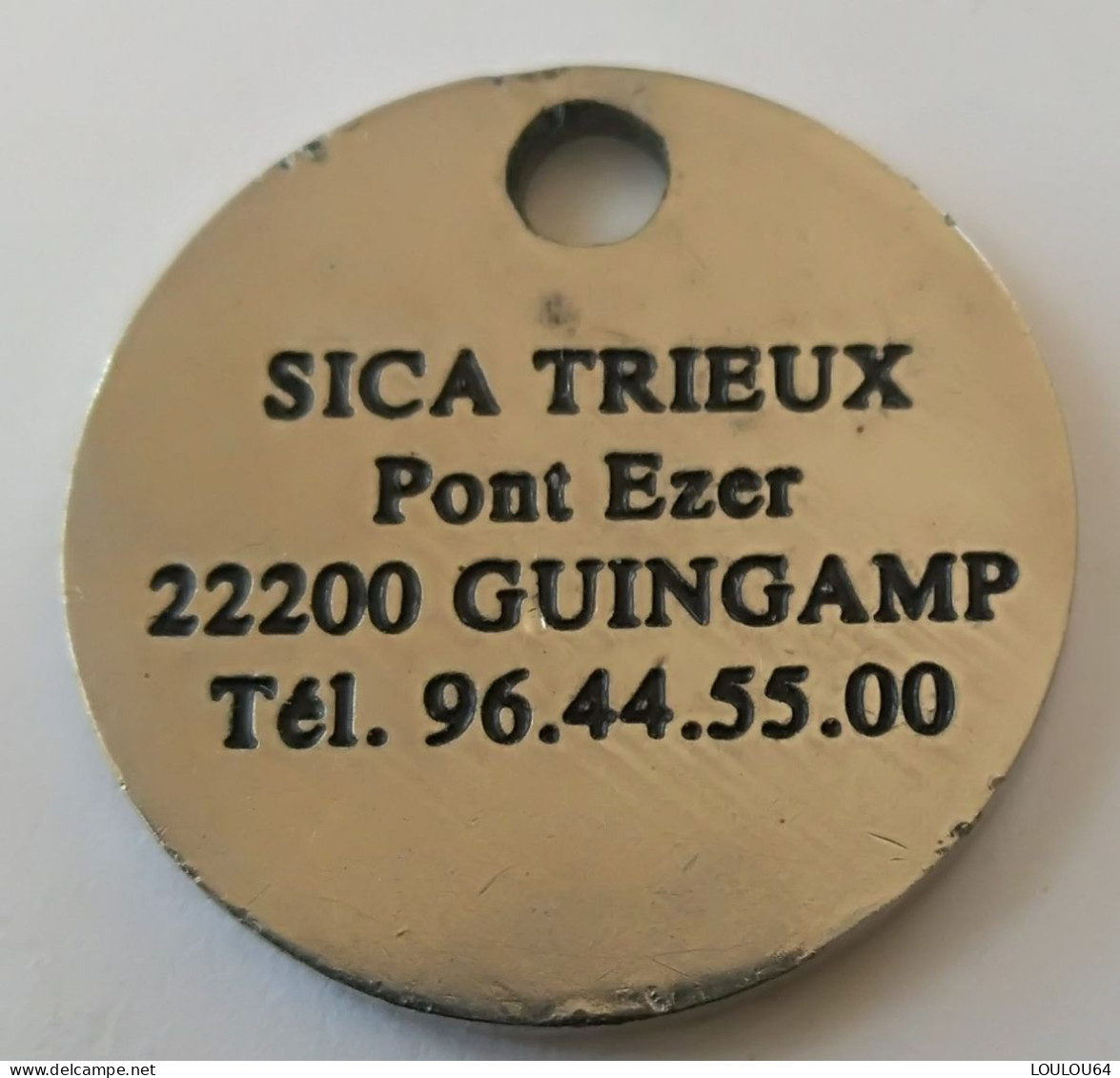 Jeton De Caddie - SICA TRIEUX - 22 GUINGAMP - En Métal - Neuf - - Einkaufswagen-Chips (EKW)