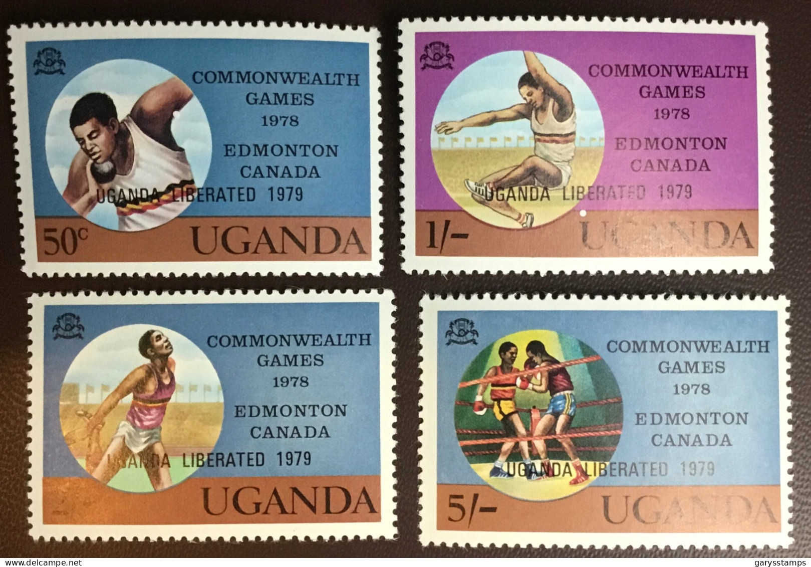Uganda 1979 Commonwealth Games Liberated Overprint MNH - Uganda (1962-...)