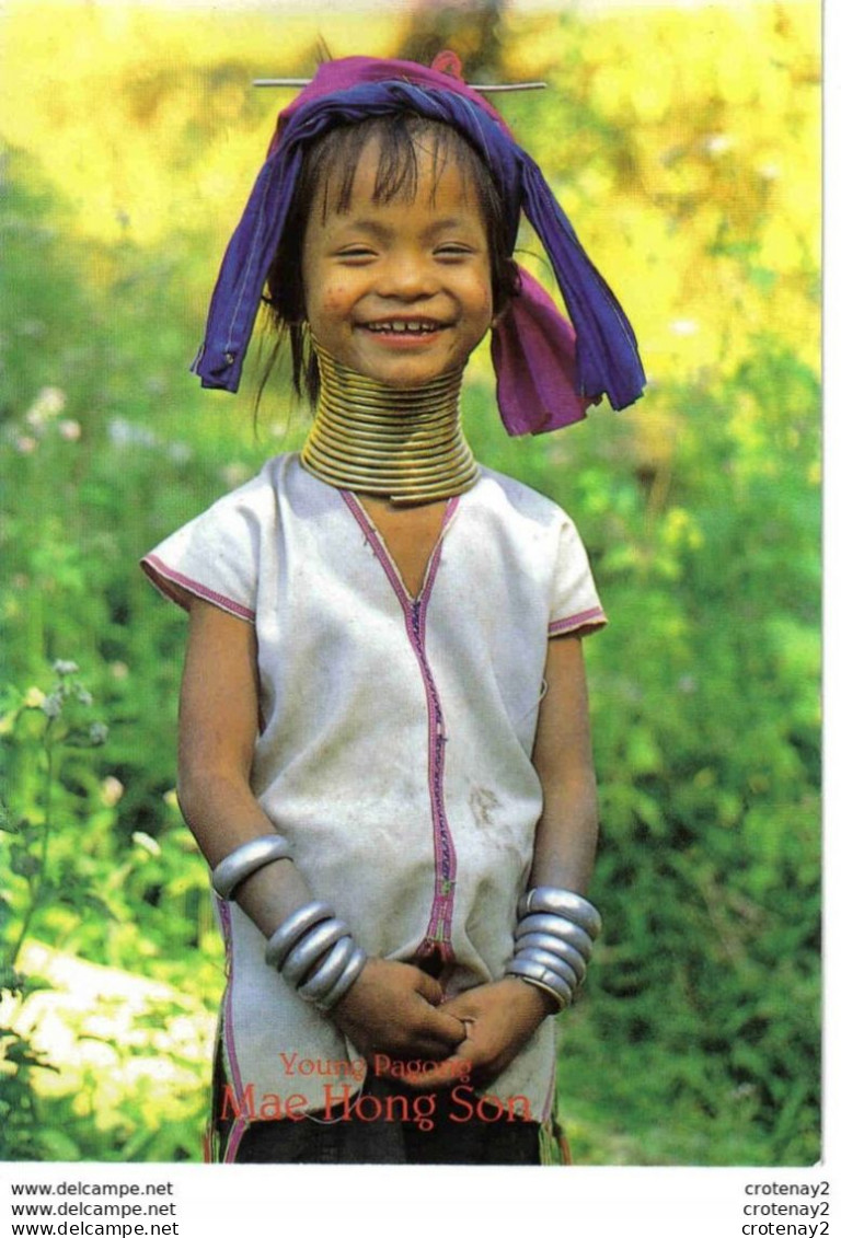 Thailand Thaïlande Young Pagong Mae Hong Son ENFANT FILLETTE Au Long Cou Et Bracelet Photo Jatuporn Rutnin VOIR DOS - Thaïland