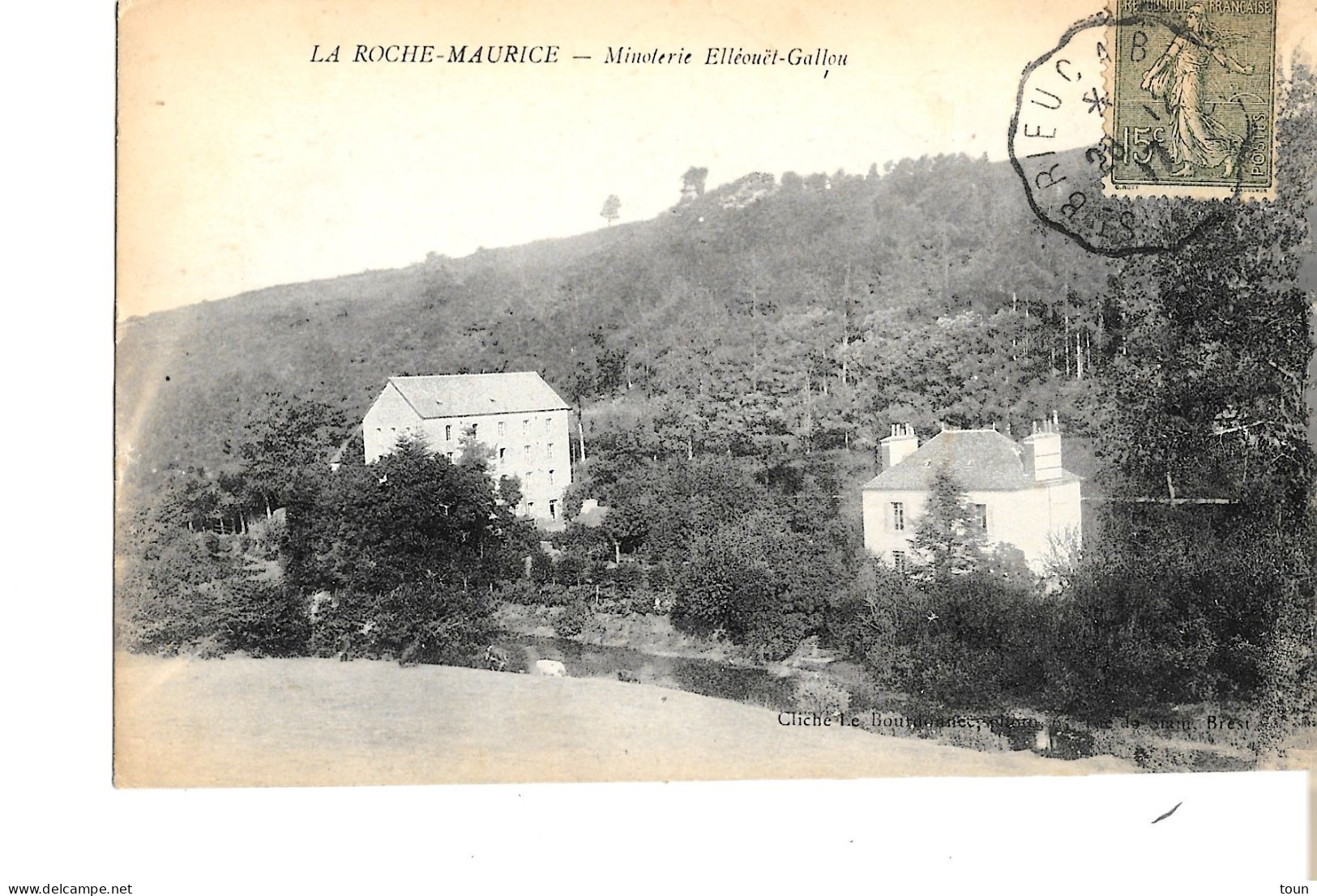 La Roche Maurice - Minoterie Elléouët-Gallou - Cliché Le Bourdonnec - La Roche-Maurice