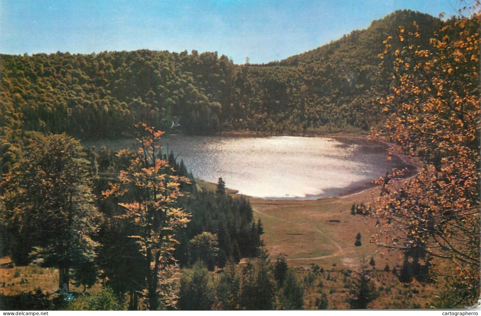 Postcard Romania Tusnad Lacul Sf. Ana - Rumänien