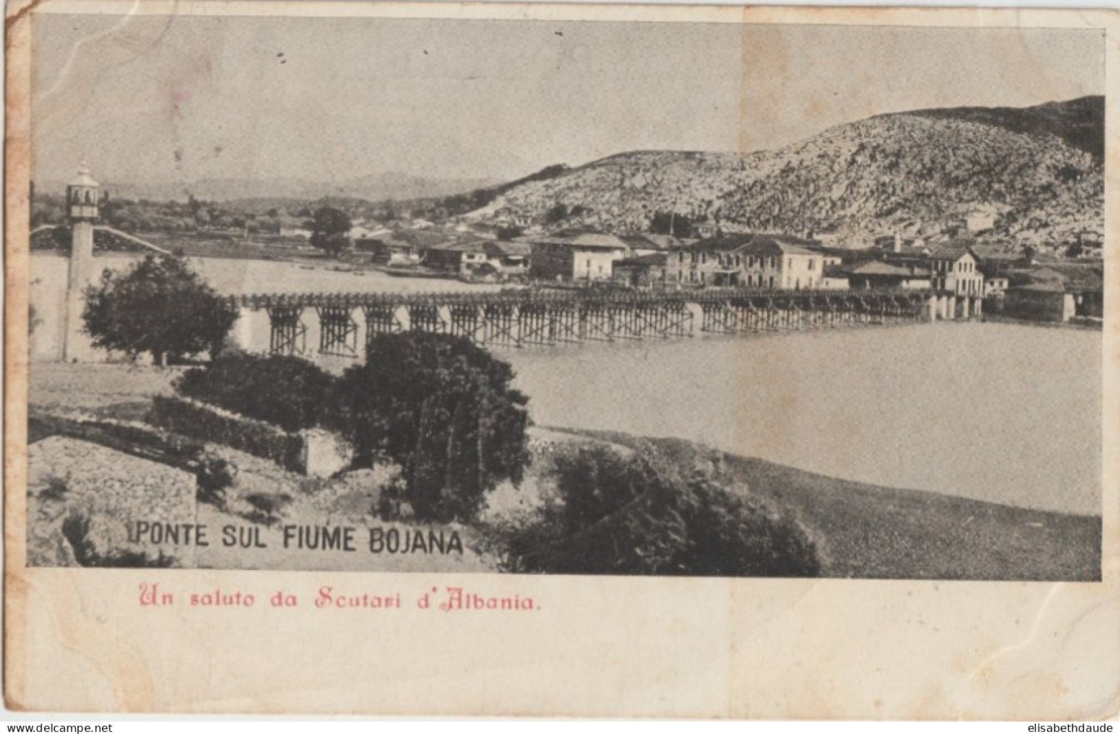 1902 - ALBANIE / OCCUPATION TURQUE - CP De SCUTARI => PARIS - Albania