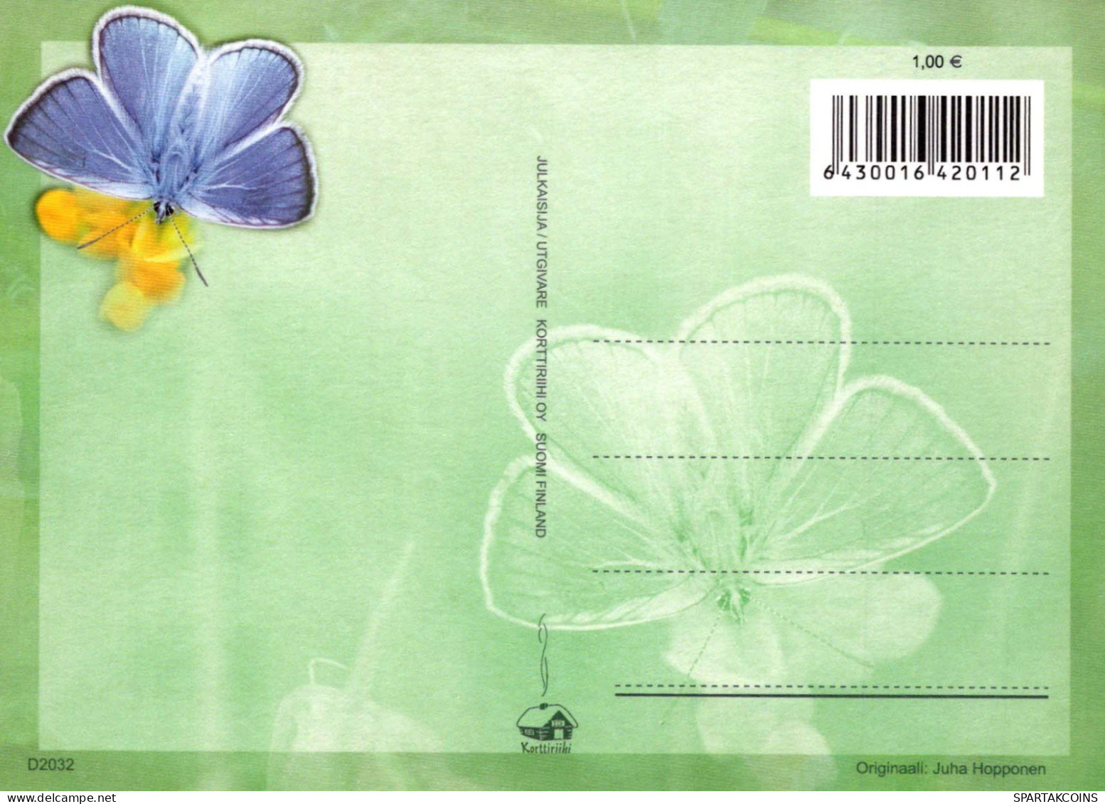 BUTTERFLIES Vintage Postcard CPSM #PBZ922.GB - Papillons