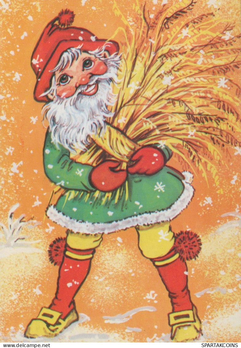 SANTA CLAUS Happy New Year Christmas Vintage Postcard CPSM #PBL173.GB - Santa Claus