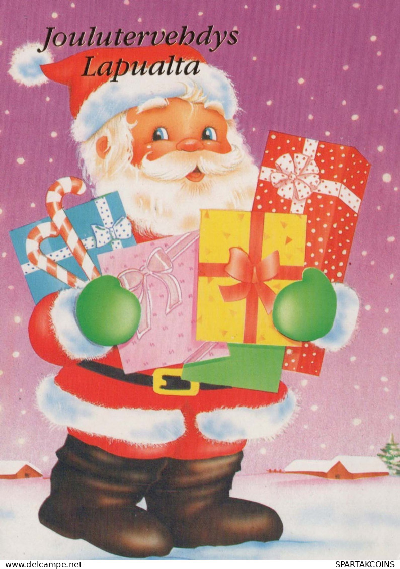 SANTA CLAUS Happy New Year Christmas Vintage Postcard CPSM #PBL033.GB - Santa Claus
