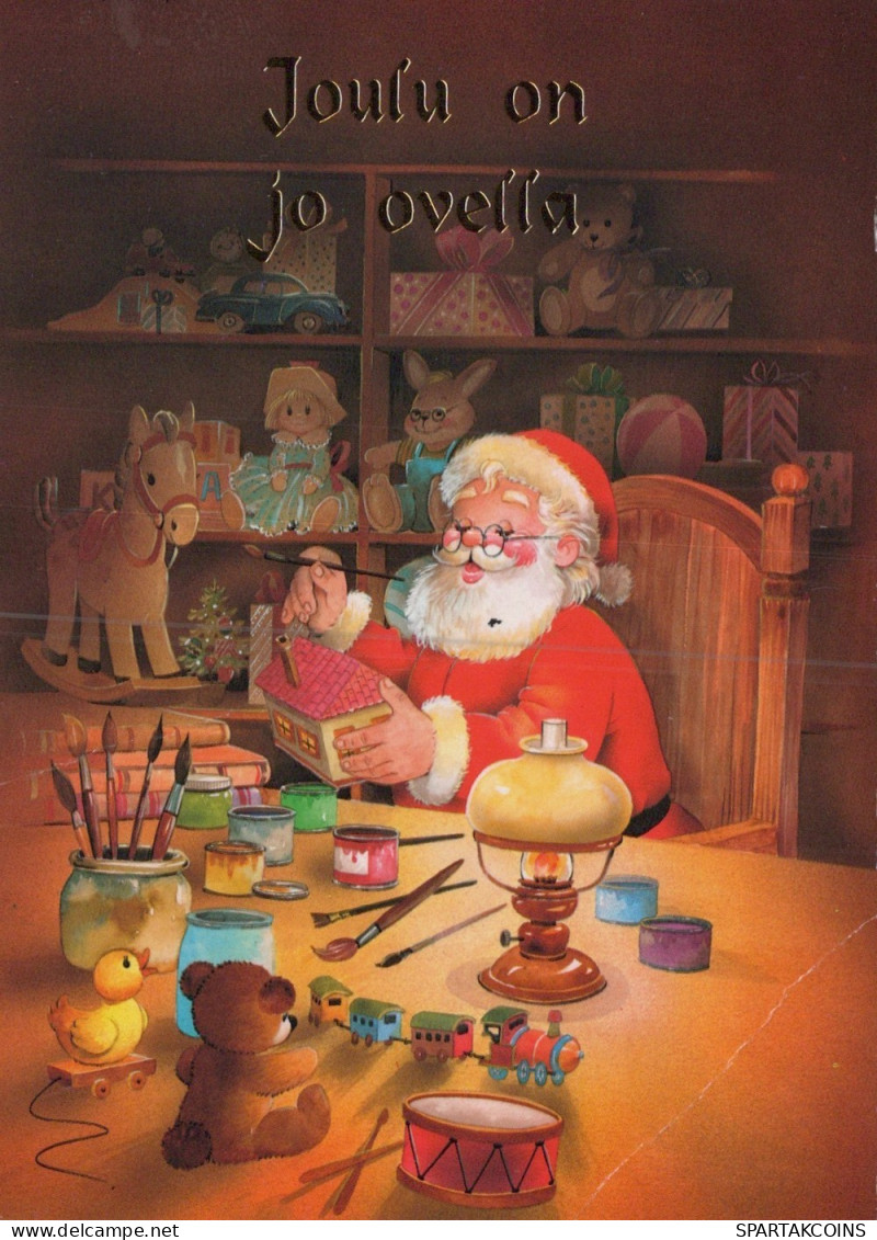 SANTA CLAUS CHRISTMAS Holidays Vintage Postcard CPSM #PAK702.GB - Santa Claus