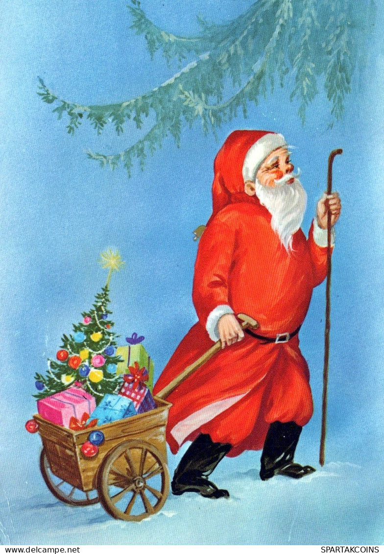 SANTA CLAUS CHRISTMAS Holidays Vintage Postcard CPSM #PAJ659.GB - Santa Claus