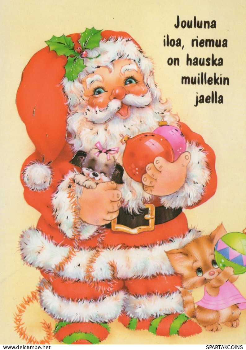 SANTA CLAUS CHRISTMAS Holidays Vintage Postcard CPSM #PAJ590.GB - Santa Claus