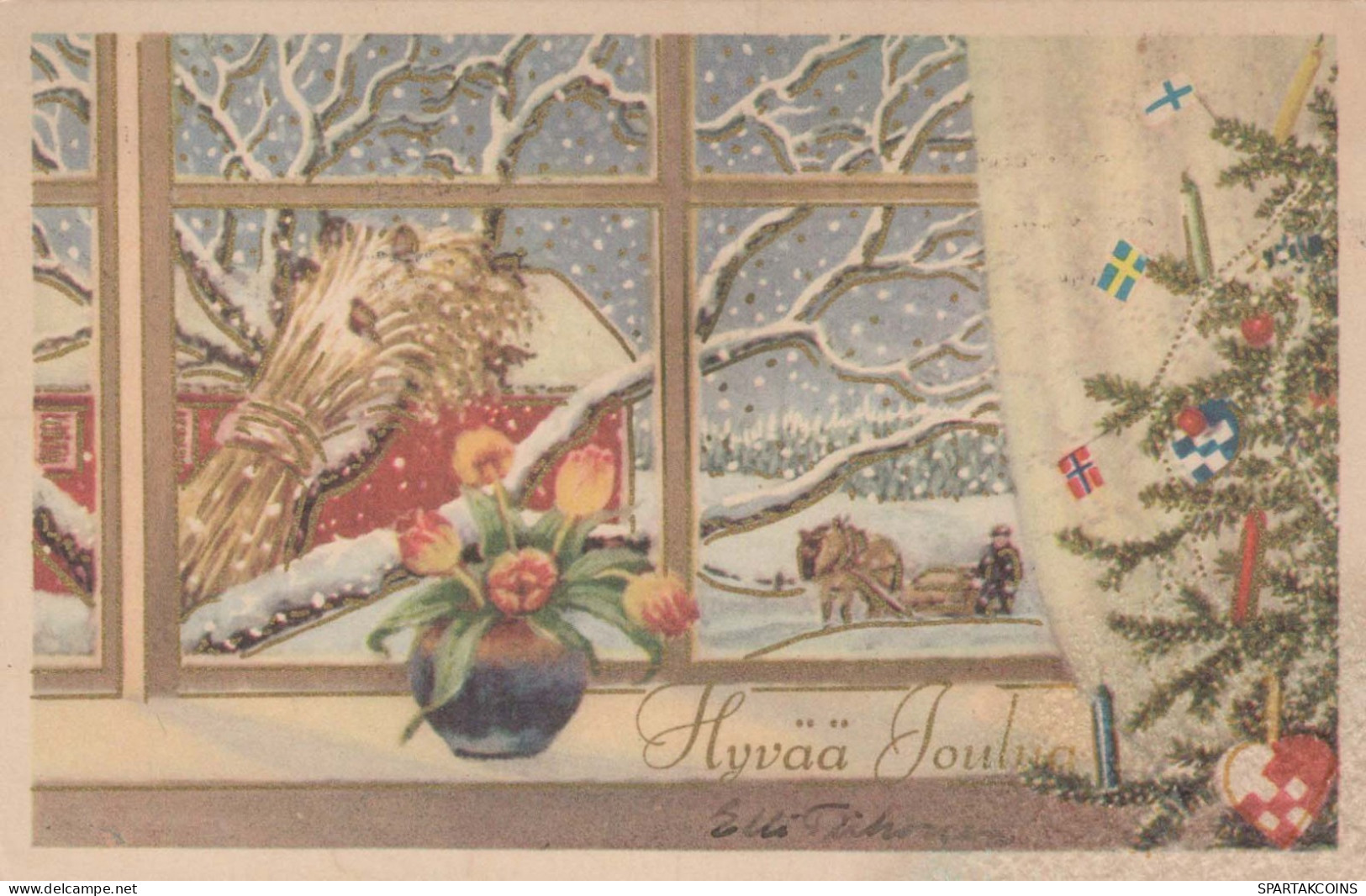 Feliz Año Navidad NIÑOS Vintage Tarjeta Postal CPSMPF #PKD104.ES - Neujahr