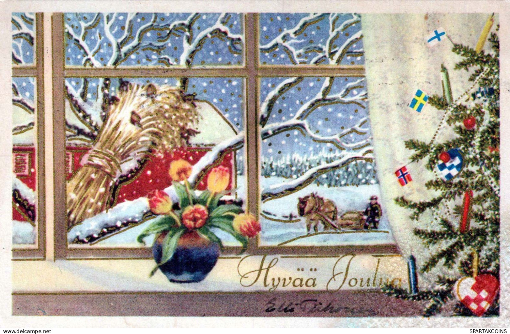 Feliz Año Navidad NIÑOS Vintage Tarjeta Postal CPSMPF #PKD104.ES - Neujahr