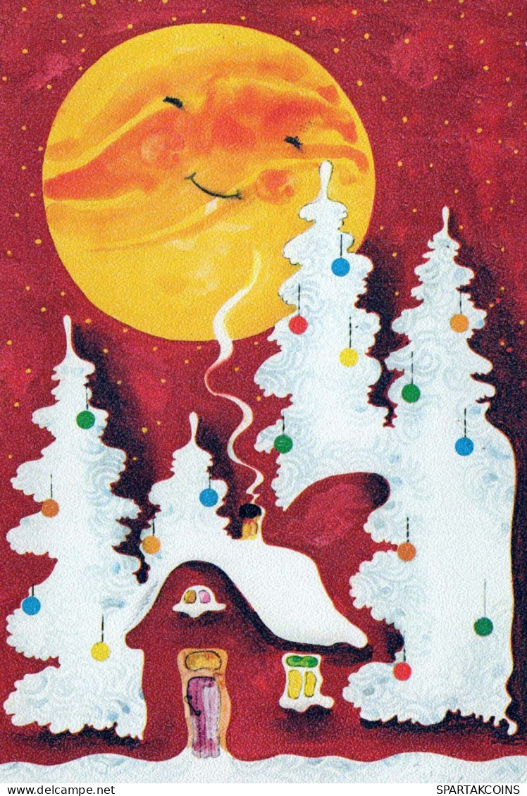 Feliz Año Navidad VELA Vintage Tarjeta Postal CPSM #PBN608.ES - Neujahr