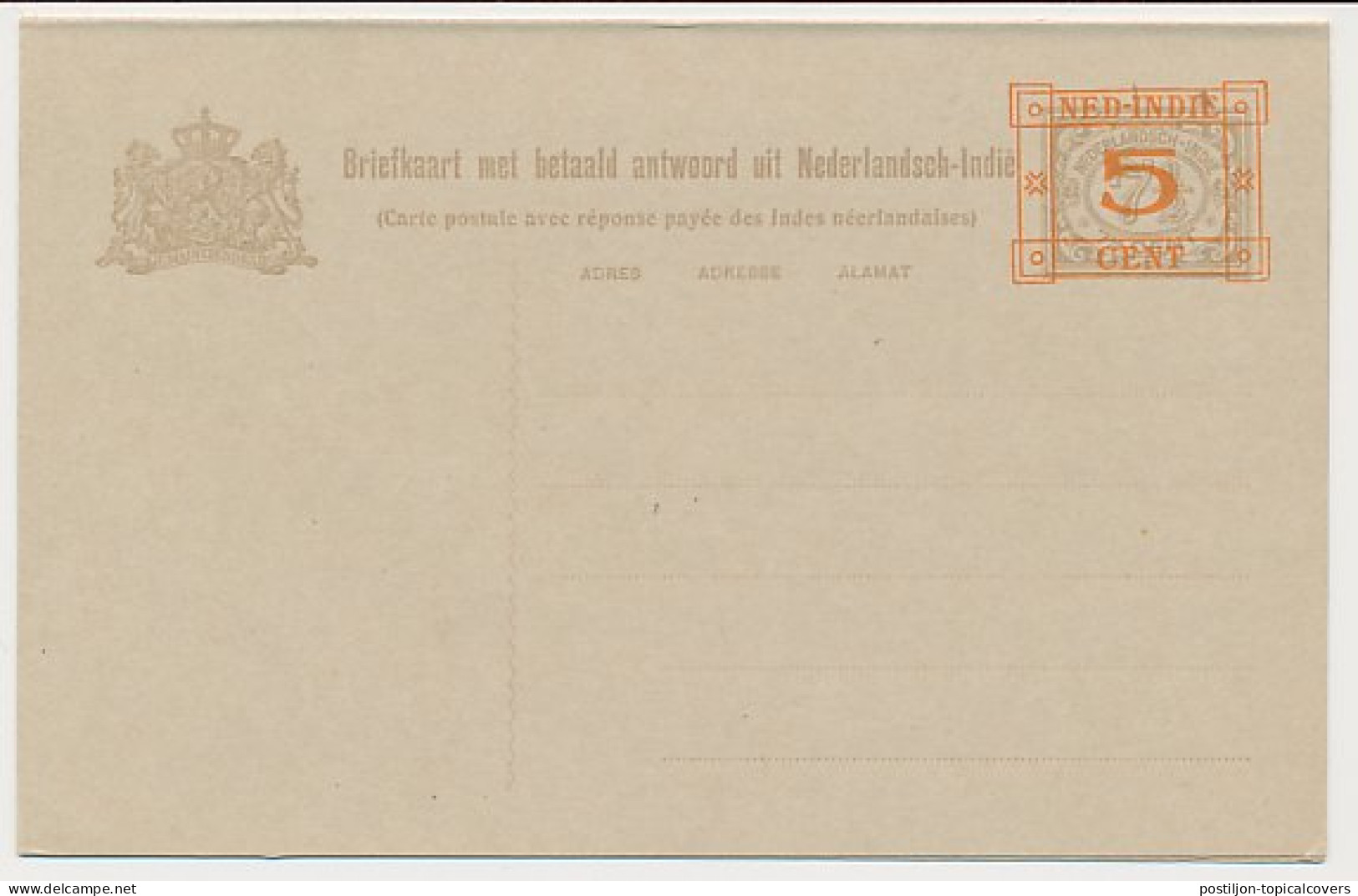 Ned. Indie Briefkaart G. 47 - Nederlands-Indië