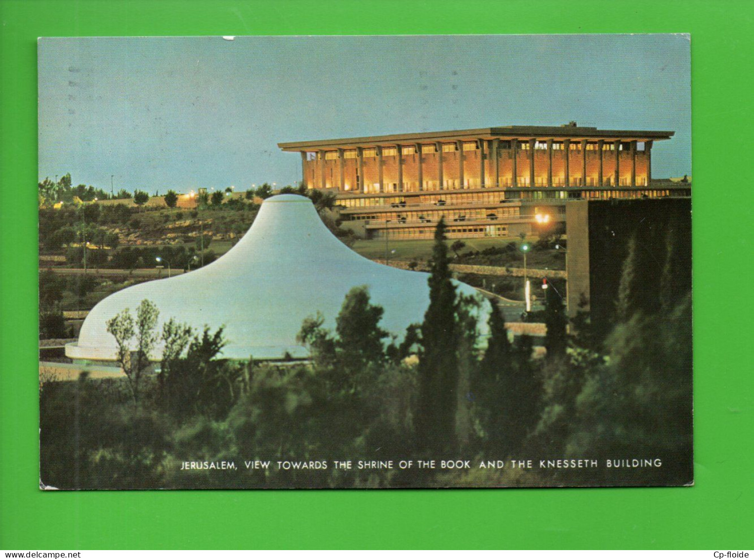 ISRAËL . JÉRUSALEM . VUE DE NUIT SUR LE MUSÉE D'ISRAËL ET LA KNESSETH - Réf. N°38849 - - Israel