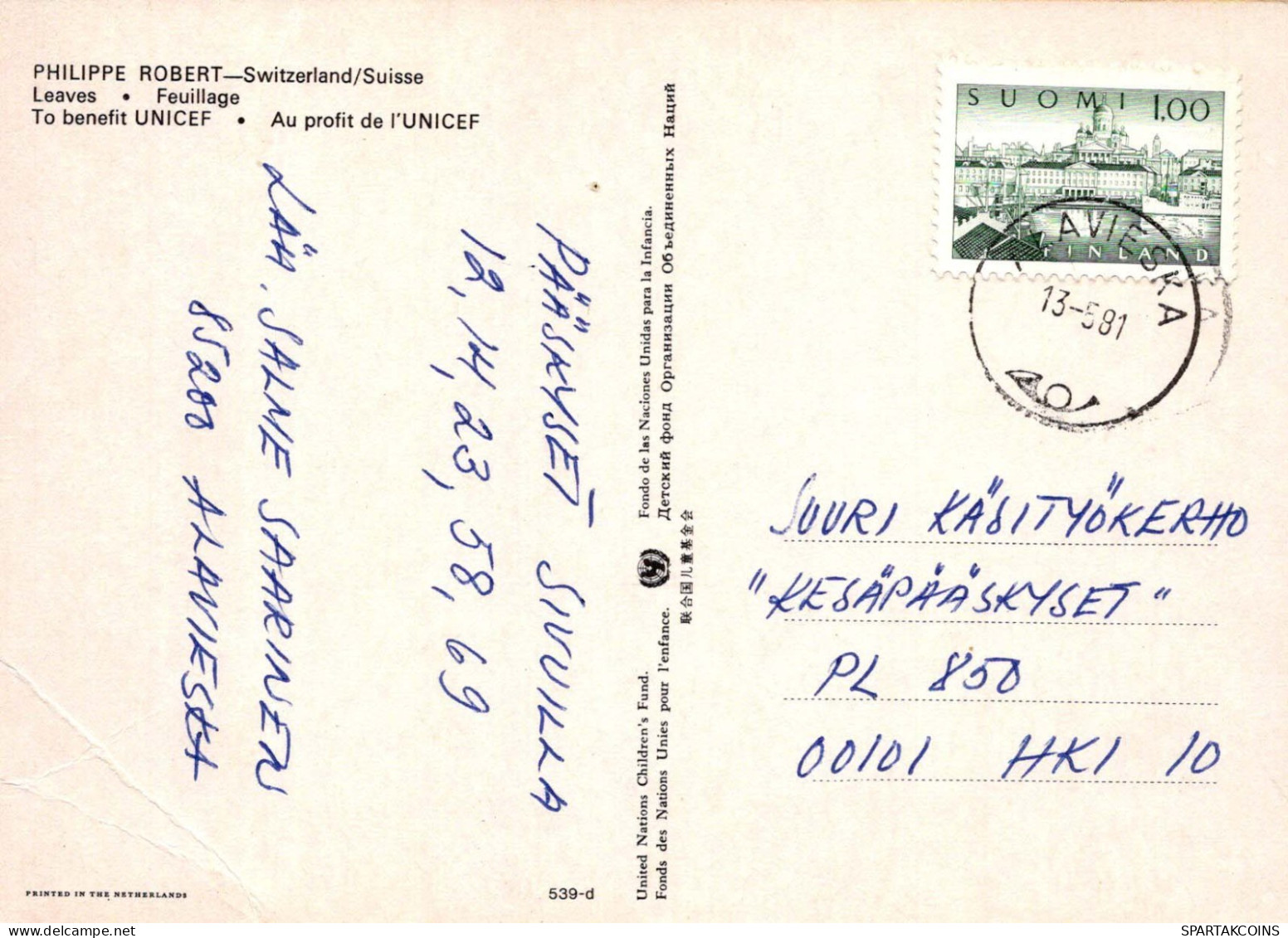 FLEURS Vintage Carte Postale CPSM #PBZ080.FR - Fleurs