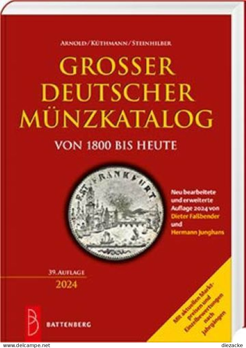 Großer Dt Münzkatalog Von 1800 Bis Heute-Battenberg Verlag 39. Aufl. 2023/24 Neu - Boeken & Software