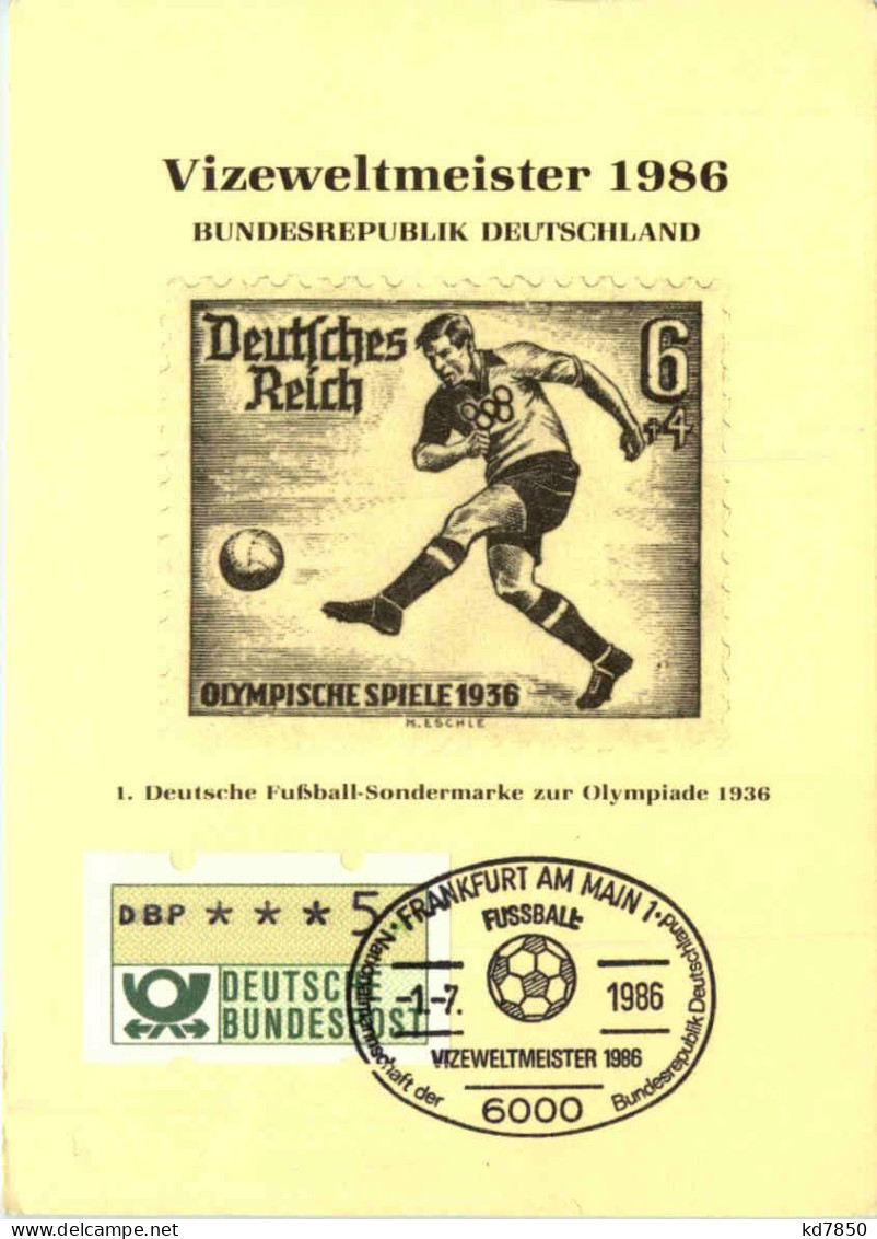 Vizeweltmeister 1986 Deutschland - Calcio